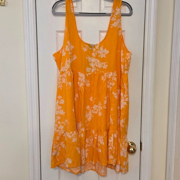 NWT Torrid yellow floral tiered tank dress - Size 2 - Picture 3 of 6
